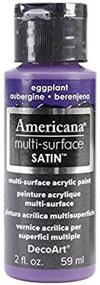 img 3 attached to DecoArt Americana Multi Surface Acrylic Eggplant Painting, Drawing & Art Supplies