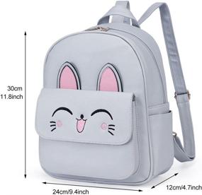 img 2 attached to 🎒 Stylish DIOMO Leather Multi Way Cartoon Backpack: A Perfect Blend of Fashion and Function