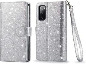 img 2 attached to Varikke Samsung S20 FE Case Wallet: 9 Card Holders, Detachable Magnetic Cover, Kickstand & Lanyard Strap, Silver