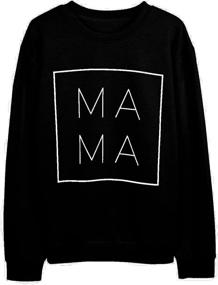 img 2 attached to 👚 EGELEXY Mama Sweatshirt: Comfortable Letter Print Mom Life Blouse Tops for Casual Style