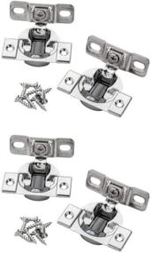 img 2 attached to 🔧 Blum Compact Soft-Close Bluemotion Variable 1-3/8 inch Overlay Hinge Set (4 Hinges)
