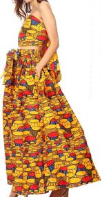 img 2 attached to Sakkas 19417 African Pockets 114 RedBlack Women's Clothing