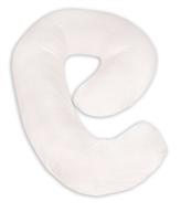 👶 compact side sleeper pregnancy pillow - leachco snoogle mini chic jersey - ivory logo