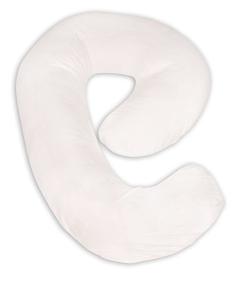 img 4 attached to 👶 Compact Side Sleeper Pregnancy Pillow - Leachco Snoogle Mini Chic Jersey - Ivory