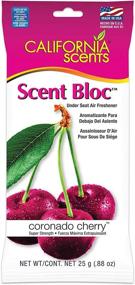 img 3 attached to 🚗 California Scents Power Bloc Car Air Freshener, Coronado Cherry Fresh & Bold Fragrance, Pack of 6, 0.88 Oz - Long-lasting & Reinvigorating Scent, Packaging May Vary