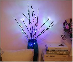 img 2 attached to 🌿 Ветки лампы Winnes 2 Pack LED Willow с 40 теплыми белыми светодиодами для декора дома на праздники