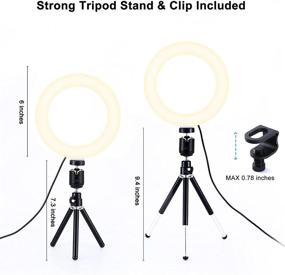 img 3 attached to 🌟 Enhance your Online Presence with our Clip-on Ring Light for Computer: Perfect for Video Conferencing, Zoom Calls, Selfies, and More!