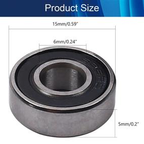 img 3 attached to Othmro Shielded Bearings Dustproof 6X15X5Mm