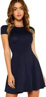 👗 milumia sleeve stretchy pleated women's dresses: comfortable and versatile women's clothing logo