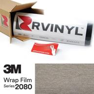 3m 2080 br230 brushed titanium 5ft x 1ft w/application card vinyl vehicle car wrap film sheet roll logo