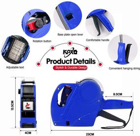 img 3 attached to 🔖 MX5500 Pricing Tag Gun Bundle: Includes 5150 Pcs White Label Gun Stickers, Retail Store Fixtures & Equipment