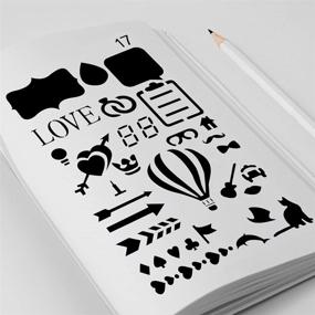 img 3 attached to MORSLER Stencils: The Ultimate Toolkit for Painting, Drawing & Artistry – Notebook Scrapbook Template and Art Supplies