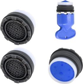 img 2 attached to 💧 Versatile M18.5 Faucet Aerator Kit: Includes Aerator Wrench, Flter Restrictor, Aerator Key, and Tap Aerators - FDXGYH 1pcs Cache Faucet Aerator Key and 4pcs Tap Aerators