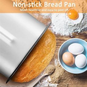 img 1 attached to 🍞 AOLIER Bread Maker Machine: 14-in-1 Gluten-Free & Homemade Setting, 2LB Capacity, Non-Stick Pan, 2 Loaf Sizes & 3 Crust Colors, Reserve & Keep Warm, Recipe Booklet Included (White)