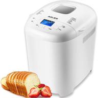 🍞 aolier bread maker machine: 14-in-1 gluten-free & homemade setting, 2lb capacity, non-stick pan, 2 loaf sizes & 3 crust colors, reserve & keep warm, recipe booklet included (white) логотип