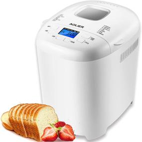 img 4 attached to 🍞 AOLIER Bread Maker Machine: 14-in-1 Gluten-Free & Homemade Setting, 2LB Capacity, Non-Stick Pan, 2 Loaf Sizes & 3 Crust Colors, Reserve & Keep Warm, Recipe Booklet Included (White)