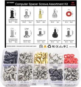 img 4 attached to 🔩 300PCS QIVYNSRY PC Tower Screw Standoffs Set for 2.5" SSD HDD, Computer Case, Motherboard, Fan Power Supply, Graphics, Hard Drives, CD-ROM Drives - Comprehensive Installation Assortment Kit