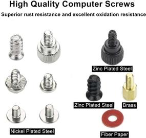 img 2 attached to 🔩 300PCS QIVYNSRY PC Tower Screw Standoffs Set for 2.5" SSD HDD, Computer Case, Motherboard, Fan Power Supply, Graphics, Hard Drives, CD-ROM Drives - Comprehensive Installation Assortment Kit