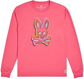 img 1 attached to Psycho Bunny Portloe Sleeve Graphic Men's Clothing