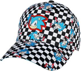 img 3 attached to 🧢 Boldly Express Your Sonic Style with Bioworld Youth Checkered Flag Snapback Hat