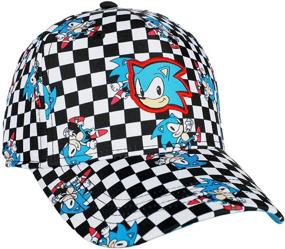 img 2 attached to 🧢 Boldly Express Your Sonic Style with Bioworld Youth Checkered Flag Snapback Hat