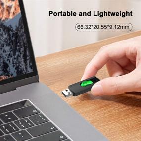 img 3 attached to 128GB Aiibe USB Flash Drive | High Capacity Thumb Drive for PC & Laptop | USB 2.0 Memory Stick with Zip Drive Backup | Single 128G Jump Drive