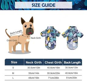 img 3 attached to 🌺 Hawaiian Dog T-Shirt Set - Summer Pet Clothes Apparel with Straw Hat and Garland for Small, Medium, and Large Dogs by EXPAWLORER