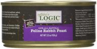 🐇 nature's logic feline rabbit dinner fare cat food (case of 12) - premium quality nutrition for kitty's delight logo