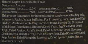 img 1 attached to 🐇 NATURE'S LOGIC Feline Rabbit Dinner Fare Cat Food (Case of 12) - Premium Quality Nutrition for Kitty's Delight
