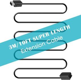 img 2 attached to 🎮 10ft Extension Cables for Nintendo NES Classic Mini Edition Controller - SENHAI 2 Pack Extending Cords for Super Nintendo Classic Edition Controller-2017 Wii Remote and Wii Nunchuck Controller