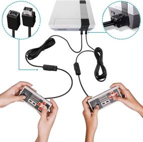 img 1 attached to 🎮 10ft Extension Cables for Nintendo NES Classic Mini Edition Controller - SENHAI 2 Pack Extending Cords for Super Nintendo Classic Edition Controller-2017 Wii Remote and Wii Nunchuck Controller