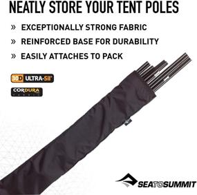 img 3 attached to 🏕️ Charcoal Sea To Summit Tent Pole Bag, One Size