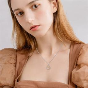 img 1 attached to 🧚 Waysles Fairy Necklace: Exquisite 925 Sterling Silver Fairy Girl Rose Pendant Necklace for Women, Teens & Girls - Sparkling Flower Angel Jewelry Gift