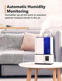 img 3 attached to Humidifiers Ultrasonic Humidifier Adjustable Waterless