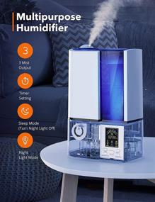 img 2 attached to Humidifiers Ultrasonic Humidifier Adjustable Waterless
