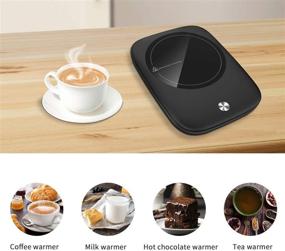 img 3 attached to ☕ Coffee Mug Warmer with 3 Heat Settings - Auto Shut Off, Electric Beverage Warmer Plate for Desk, Desktop Heating Plate for Water, Tea, Milk