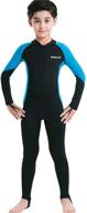 🏊 ultimate protection sleeves swimsuit: boys' swimwear with wetsuit-like coverage logo