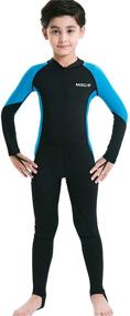 img 4 attached to 🏊 Ultimate Protection Sleeves Swimsuit: Boys' Swimwear with Wetsuit-like Coverage