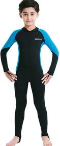 img 3 attached to 🏊 Ultimate Protection Sleeves Swimsuit: Boys' Swimwear with Wetsuit-like Coverage