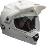 🔔 bell mx-9 adventure mips off-road helmet (glossy white - size large) logo