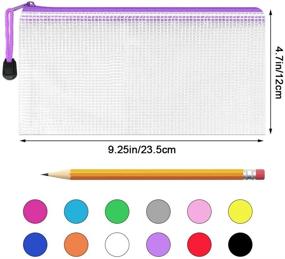 img 3 attached to Umriox Zipper Pencil Pouches: 12 Vibrant Colors, 36 Packs, Versatile Small Zipper Pouches for School, Office, and Travel