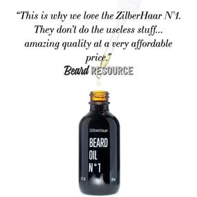 img 2 attached to ZilberHaar Beard Oil №1 &amp; Leave In Conditioner - Fragrance Free - 100% Pure Natural Organic Moroccan Argan Oil and American Jojoba Oil For Natural Beard and Mustache Growth and Hydration - 2 oz