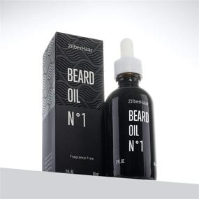 img 3 attached to ZilberHaar Beard Oil №1 &amp; Leave In Conditioner - Fragrance Free - 100% Pure Natural Organic Moroccan Argan Oil and American Jojoba Oil For Natural Beard and Mustache Growth and Hydration - 2 oz