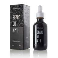 zilberhaar beard oil №1 &amp; leave in conditioner - fragrance free - 100% pure natural organic moroccan argan oil and american jojoba oil for natural beard and mustache growth and hydration - 2 oz logo