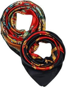 img 4 attached to 🧣 Stylish Paisley Chains Scarves: Must-Have Women's Accessories for Scarves & Wraps