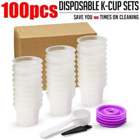 img 3 attached to ☕ Keurig Brewer-Compatible Disposable Cups - Simple Cups - 100 Cups, 10 Lids - Brew Your Favorite Coffee with Reusable Filters