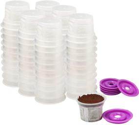 img 4 attached to ☕ Keurig Brewer-Compatible Disposable Cups - Simple Cups - 100 Cups, 10 Lids - Brew Your Favorite Coffee with Reusable Filters