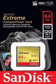 img 3 attached to 💾 64GB SanDisk Extreme CompactFlash CF Memory Card for Nikon D300, D300S, D810 DSLR Cameras - UDMA 7 Speed, HD Quality (SDCFXSB-064G-G46) with Bonus Cloth and Reader Combo from Everything But Stromboli