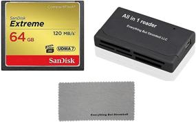 img 4 attached to 💾 64GB SanDisk Extreme CompactFlash CF Memory Card for Nikon D300, D300S, D810 DSLR Cameras - UDMA 7 Speed, HD Quality (SDCFXSB-064G-G46) with Bonus Cloth and Reader Combo from Everything But Stromboli