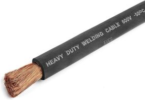 img 3 attached to 🔌 USA Made EWCS Premium Extra Flexible Welding Cable 1/0 Gauge, 600V - 15 Feet, Black